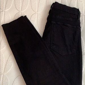 FRAME Le High skinny cropped black jeans 29